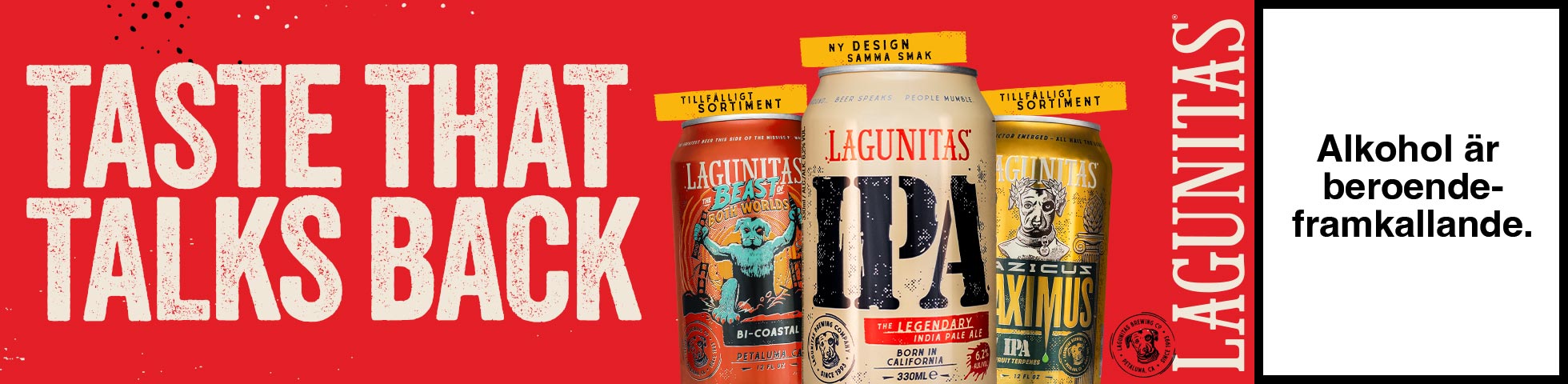 Lagunitas HTML-annons 980x240